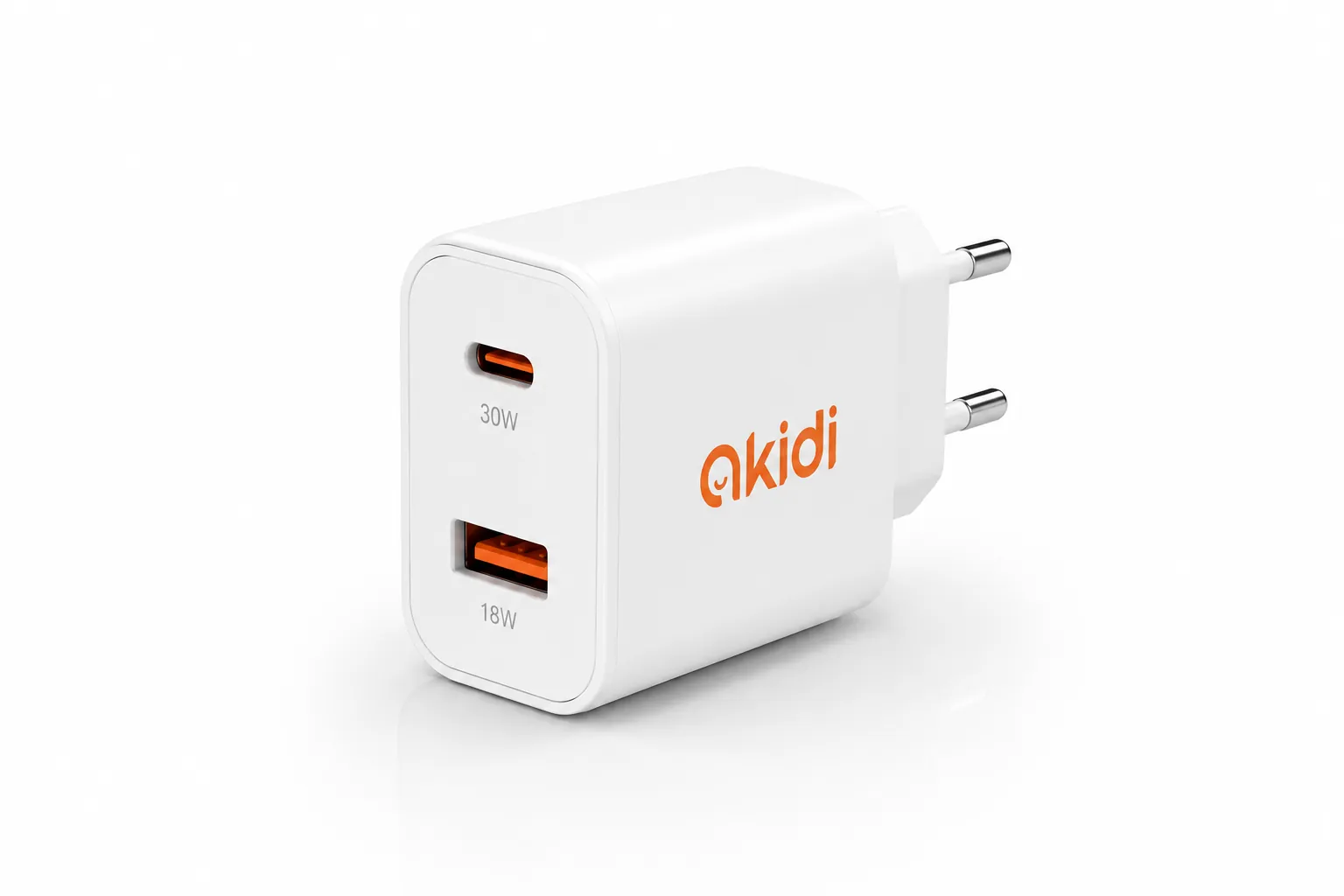 White Akidi Fusion 30 Duo Charger
